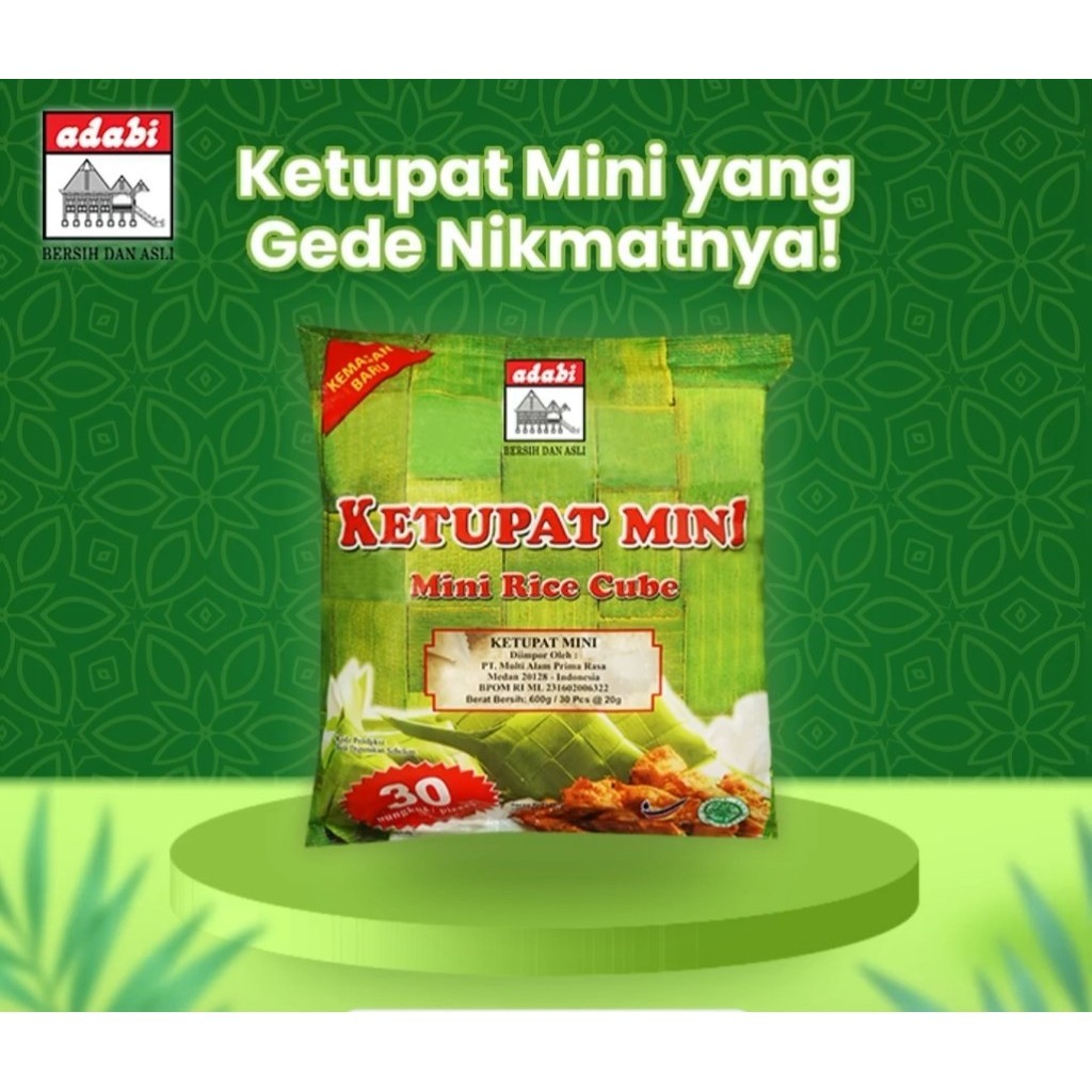 

ADABI Ketupat Mini Asli Original / Lontong Mini Instant