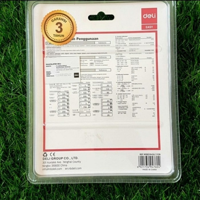 

DELI DLC-512 PUTIH / HITAM easy Calculator kalkulator meja dagang ori