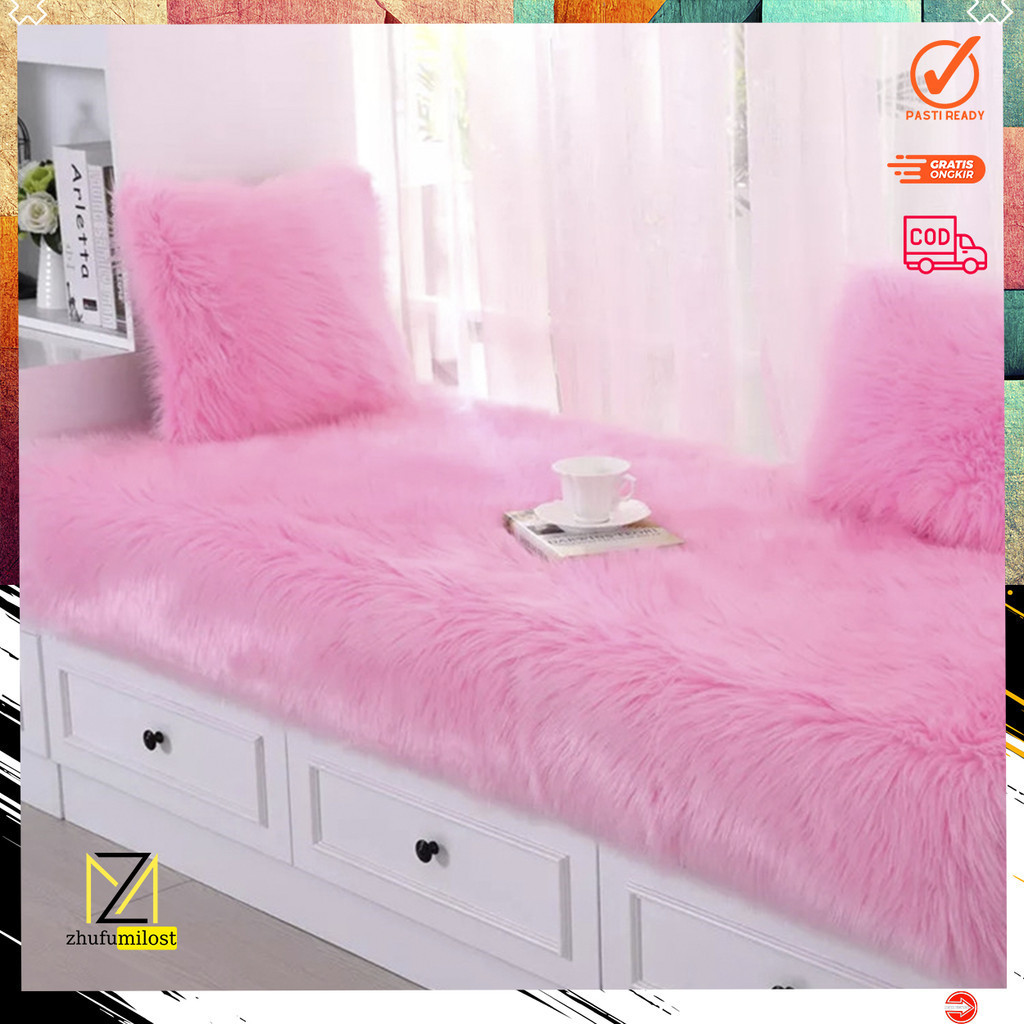 Taplak meja Bulu Rasfur 50x150cm / taplak Bulu  / Taplak  premium / taplak bulu tebal / taplak meja