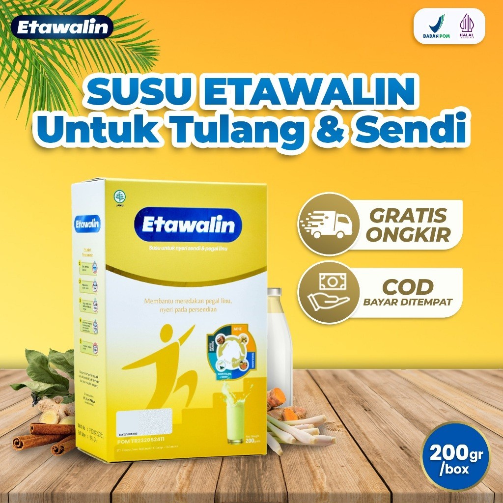 

ETAWALIN 100% ORIGINAL Ori Official Store Asli Ampuh Atasi Nyeri Sendi Dan Pegel Linu ETAWALIN 200 g