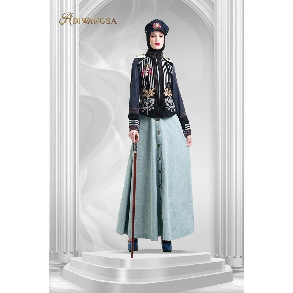FLASH SALE TUNEECA GAMIS Bianca - T-0324002  - Gamis Terbaru Lebaran 2024