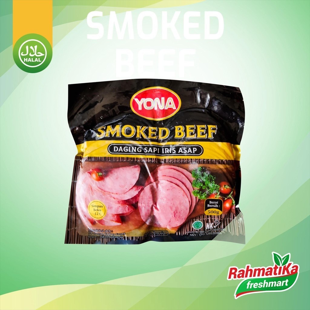 

Yona Daging Sapi Iris Asap / Smoked Beef 500 gr (Frozen)