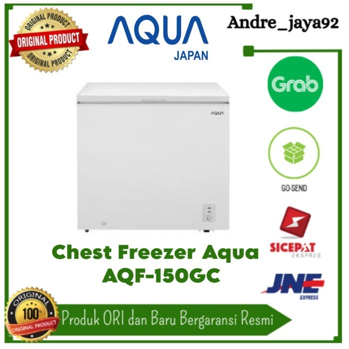 Chest Freezer Box Aqua 150 Liter AQF-150GC