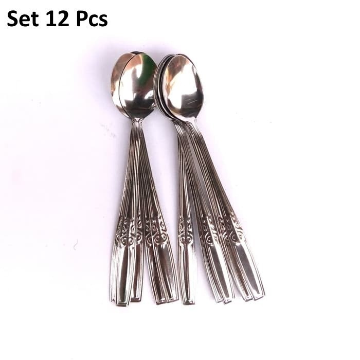 (1 LUSIN) - SENDOK ES/SENDOK TEH STAINLESS PER LUSIN