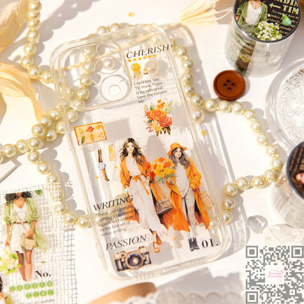 

[1 Roll/Pack] Washi Tape Woman Modern Style Series Sticker Pet Aesthetic Cute Deco Jurnal Scrapbook