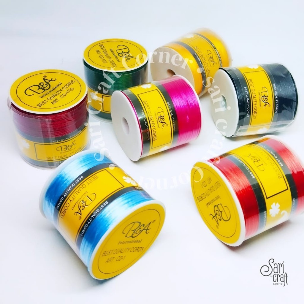 Tali Cina / Tali Satin Cina Kecil B&A 1 mm