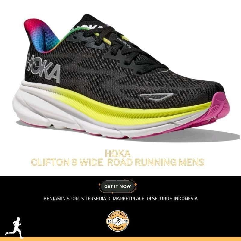 Hoka Clifton 9 wide mens running shoes 1132210 BAAB