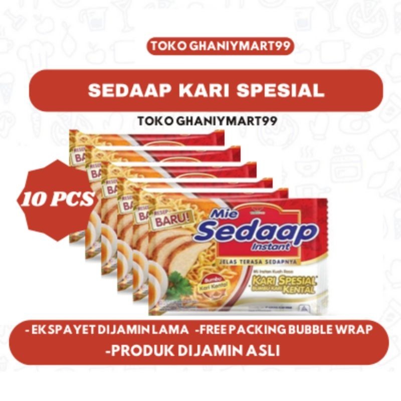 

mie sedaap kuah kari ayam special 10 pcs bungkus