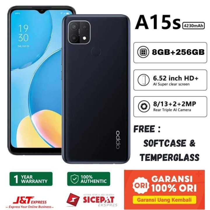 hp oppo a15s ram 8+256 Bergaransi