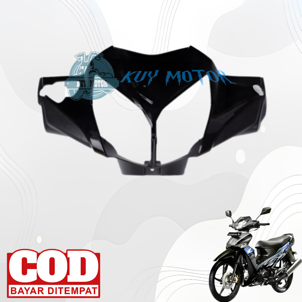 Batok Kepala Lampu depan Motor honda supra X 125 Batman Tahun 2008 2009 2010 2011 Warna hitam