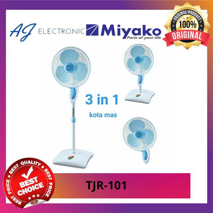 KIPAS ANGIN MIYAKO TJR-101 / TJR101 , kipas angin 3 in 1
