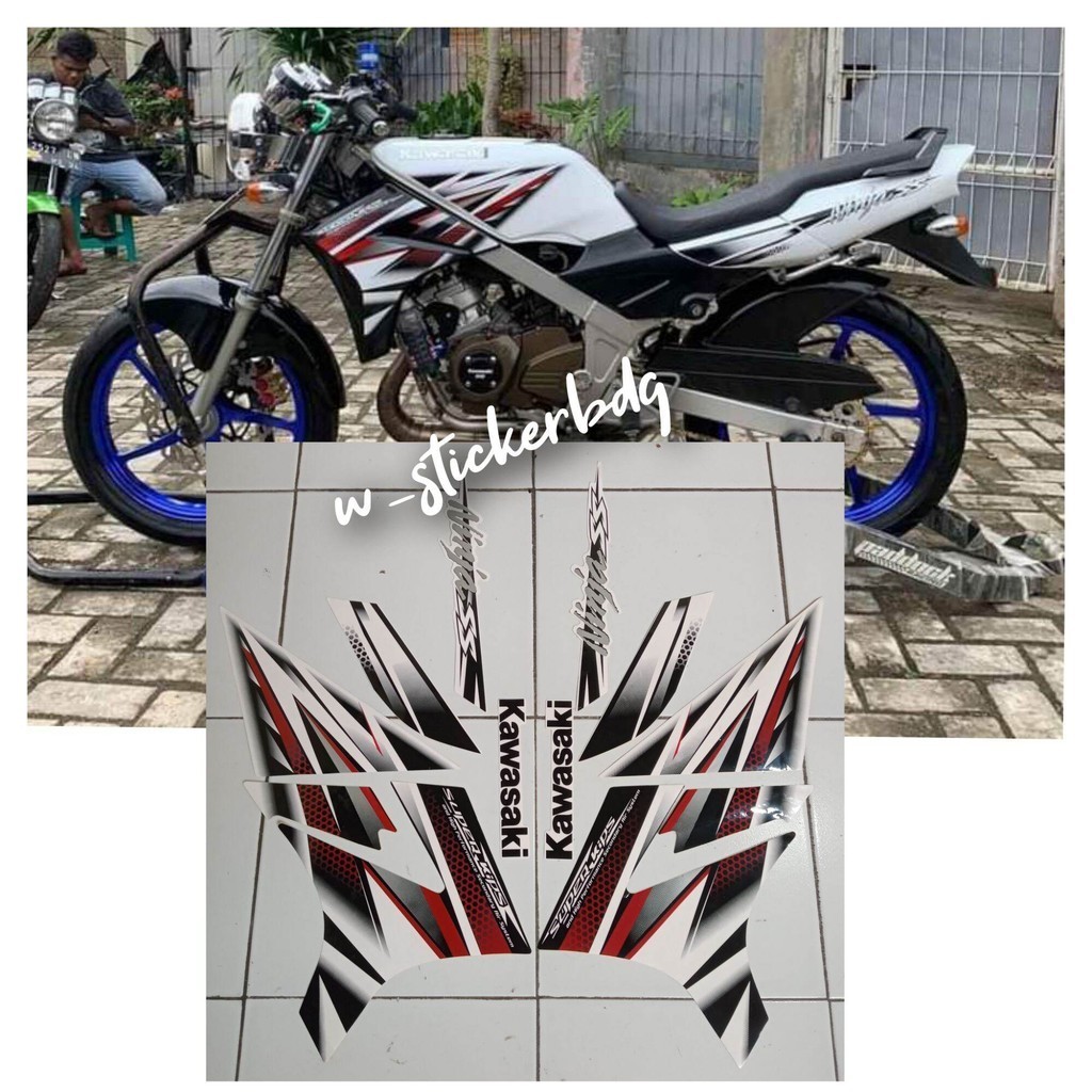 Striping Stiker Body Lis Kawasaki Ninja SS 2013 Putih