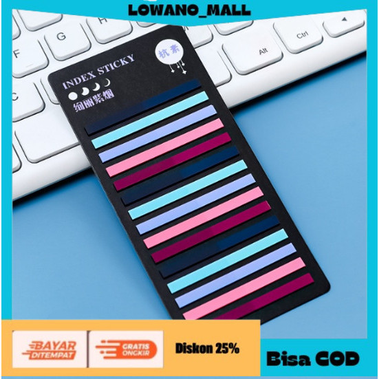 

[[LOWANOMALL]] TERLARIS Sticky Memo Index Bookmark Pembatas Buku Highlight Buku Post Notes 02 MOONLIGHT COD