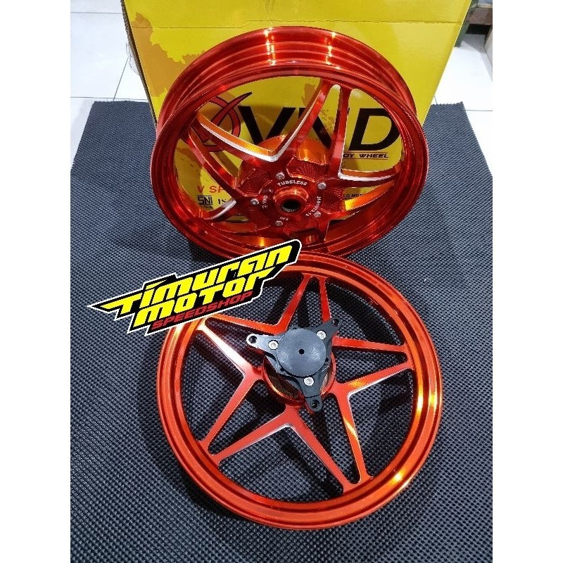 VELG VND V SPEED AEROX 185 215 R14 ORANGE