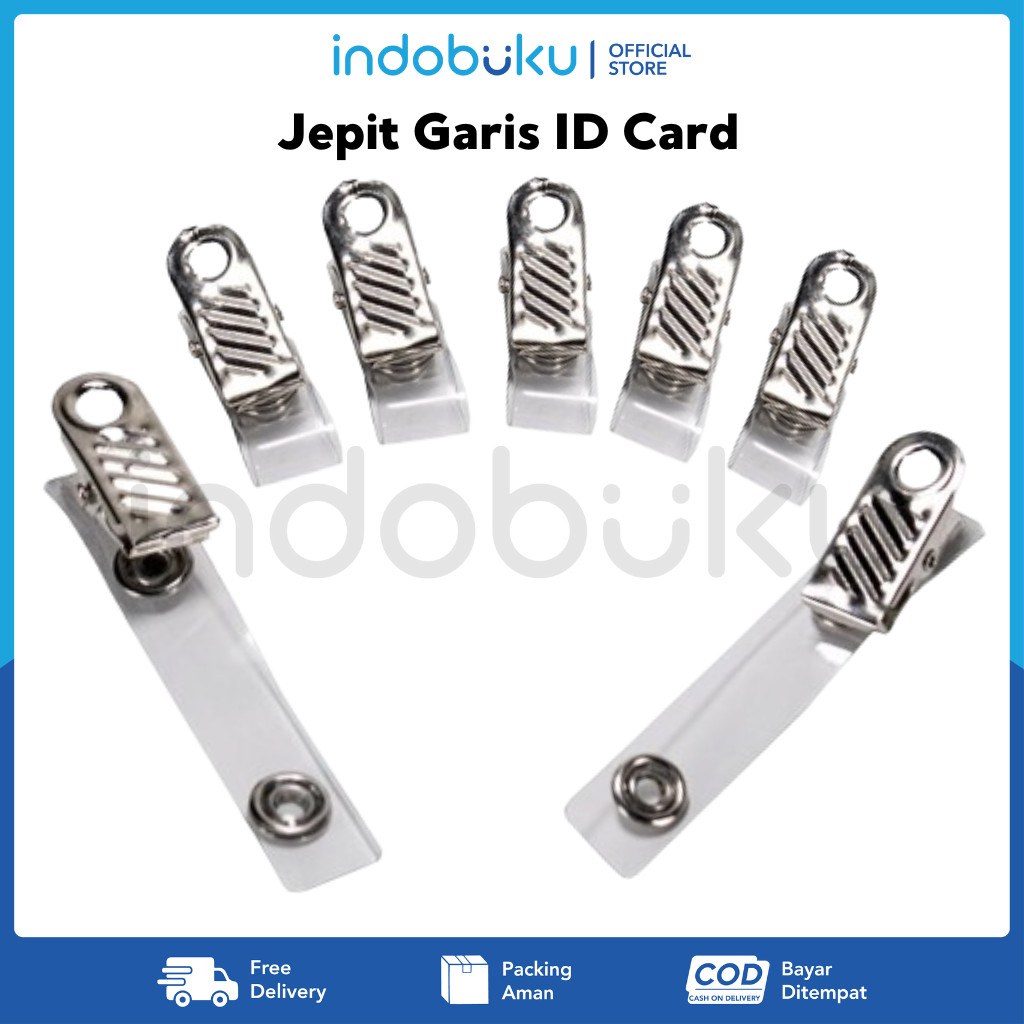 

Jepit Garis ID Card / Jepit Klip Nametag untuk ID Card - Per 1 PCS