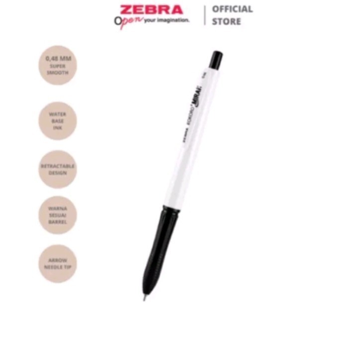 

Pulpen Zebra Kokoro Hitam / Biru / Sweet Semi Gel - LUSIN - MIRAI HITAM