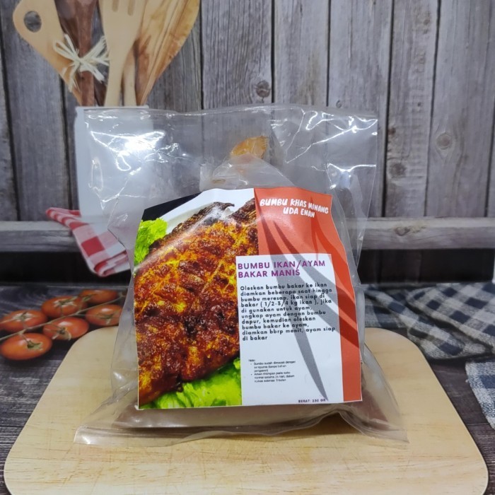 

Termurah-Promo Diskon Bumbu Ikan/Ayam Bakar Manis 250gr Uda Enan Khas Minang