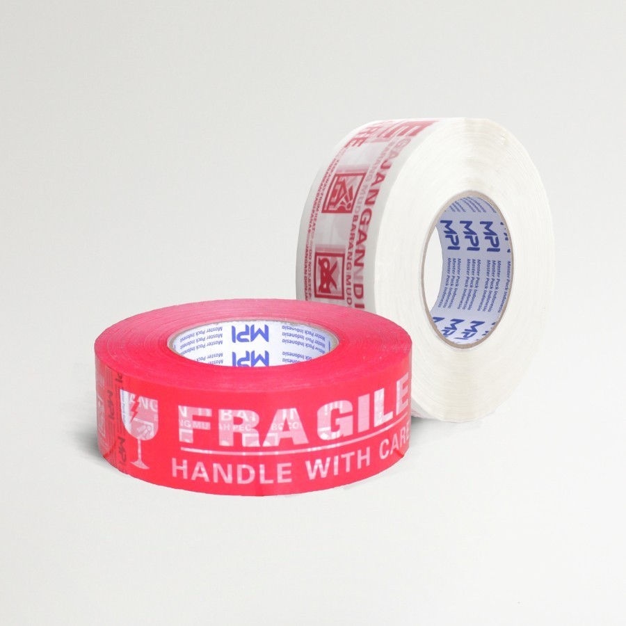 

[RP] Lakban Fragile Putih 48mmx300Yard Jangan Dibanting Jumbo 48 mmx 300 Yard MPI Handle With Care