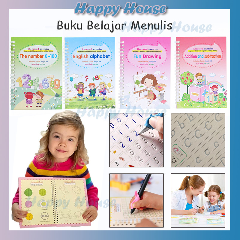 

Magic Practice Book / Set Buku Latihan Belajar Menulis Preschool TK Huruf