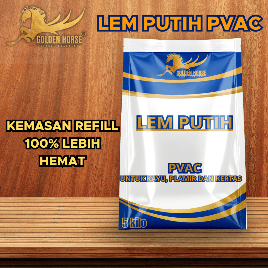 Lem Putih pvac 5 kilo - golden horse