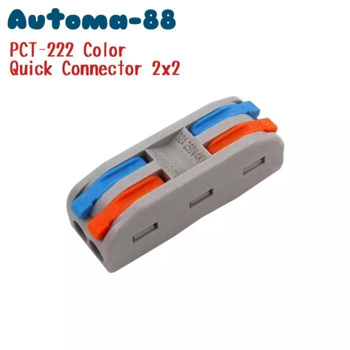 

MN08 Konektor sambung kabel SPL-2 SPL-3 Orange Biru 2 3 line Fast Connector - PCT-222 Color