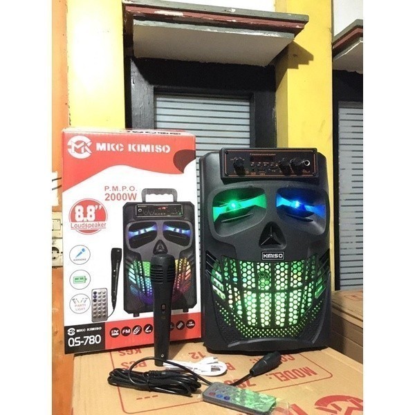 BARANG TERLARIS SPEAKER BLUETOOTH MKC KIMISO QS-780 8,8 INCHI + MIC UB1