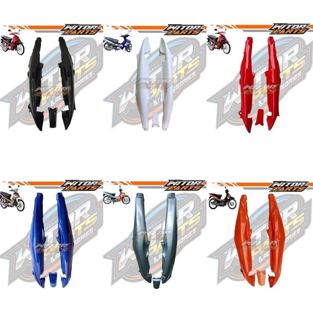 Cover Body Belakang Yamaha Jupiter Z Old Lama Warna Hitam Putih Merah Oren Biru Silver / Cover Bodi 