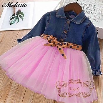Baju anak perempuan dress nikita pink anak 3 4 5 tahun