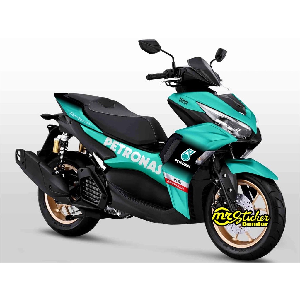 Decal Sticker Yamaha Aerox 2021 Connected Full Body Dekal Aerox Stiker Variasi keren Petronas simpel