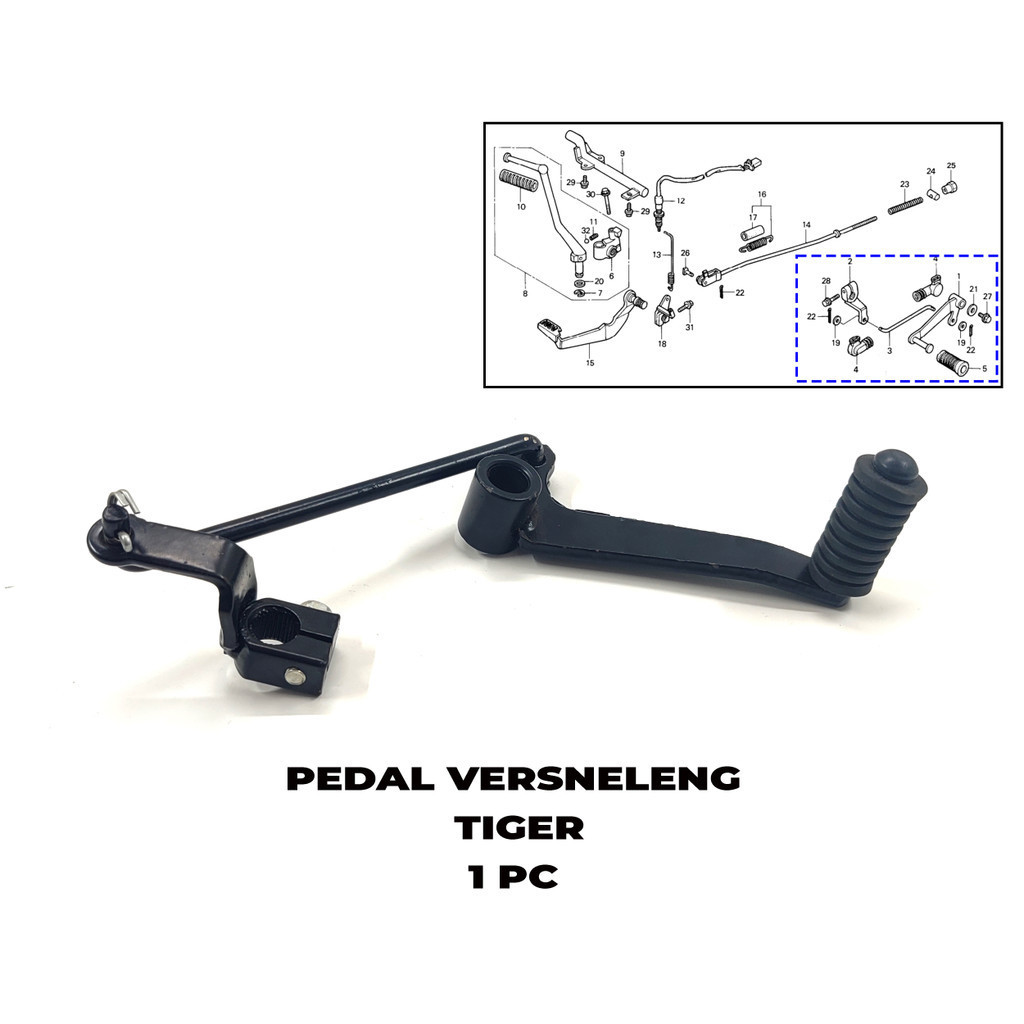 PEDAL VERSNELENG TIGER - Pedal Operan Gigi Persneling Tiger Lama / Tiger 2000