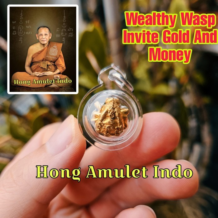 Silver and Gold Wasp Blessing LP Jeud Wat Podsetthi