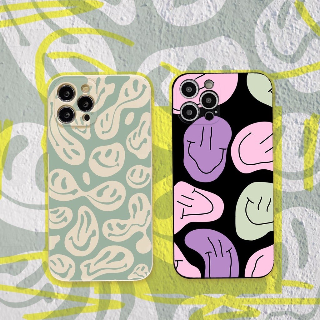 PRINTING LENS PROTECTOR Happy Smile case realme c65 9 11 9i c55 C31 c67 4g 5 5i pro 6 7i c17 8 4g pr