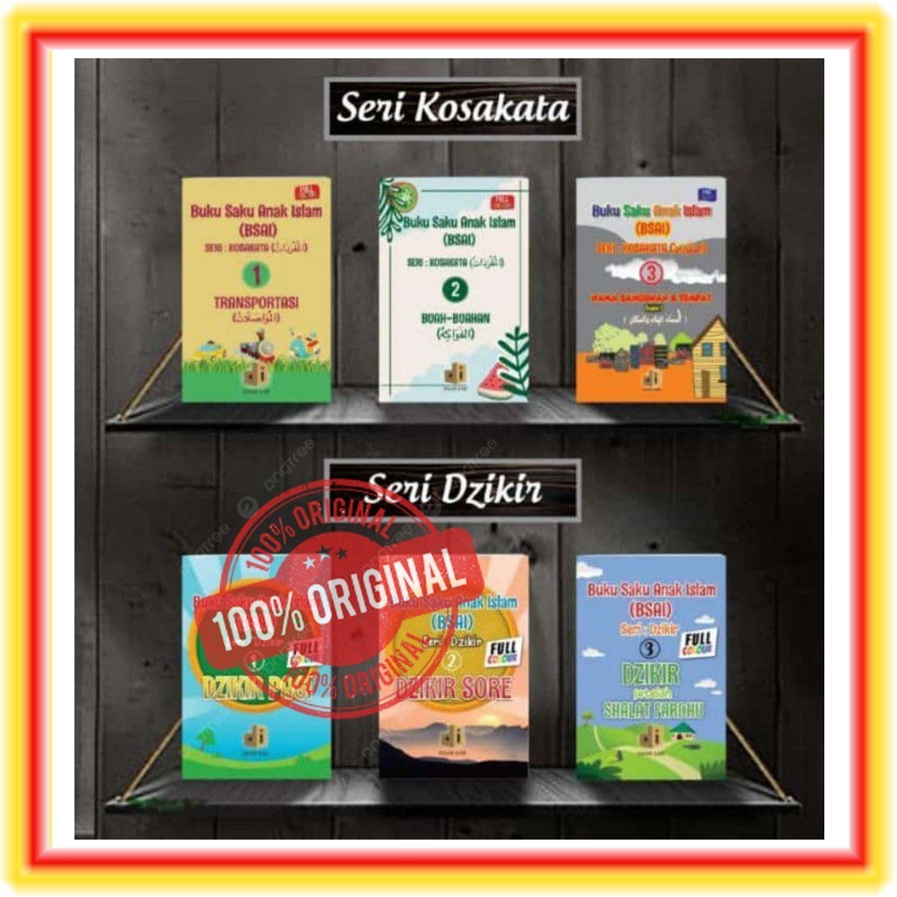 Buku Saku Anak Islam BSAI Mufrodat Dzikir Full Color Daar Ilmi