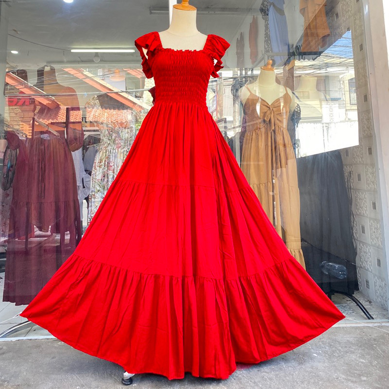 DRESS KERUT DADA VIRALLL//BAJU WANITA MODEL BARU / MURAH PROMO