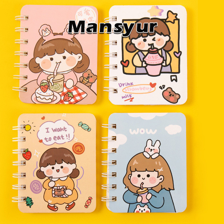 

NOTEBOOK RING MOTIF / BUKU A7 CATATAN RING / BUKU TULIS RING / NOTEBOOK KARAKTER