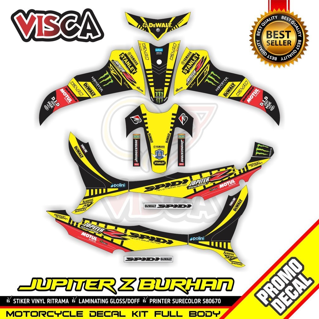 Decal Jupiter Z Burhan Full Body Stiker Jupiter Z Burhan Full Body Striping Jupiter Z Burhan Variasi