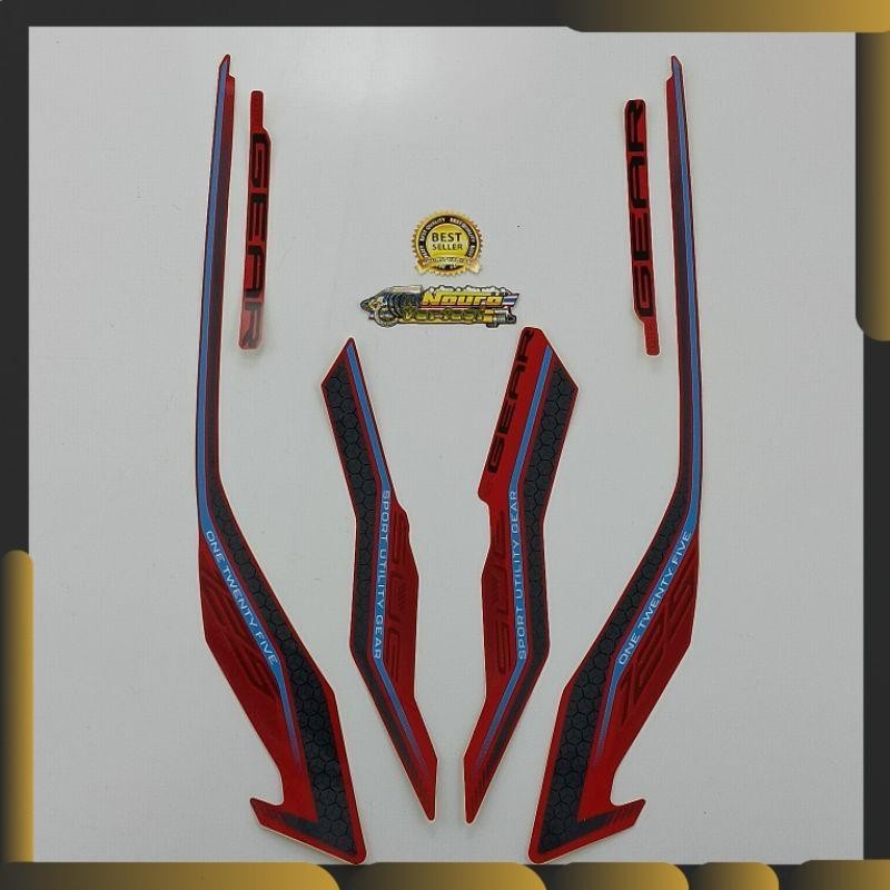 striping yamaha Gear 125 2021 2022 merah