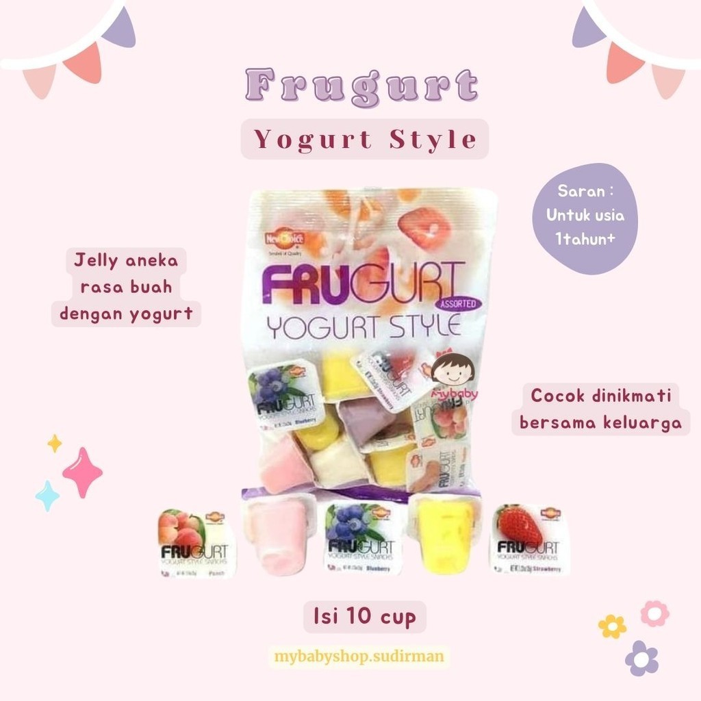 

New Choice Frugurt Jelly Yogurt Assorted 10pcs - Jelly buah aneka rasa