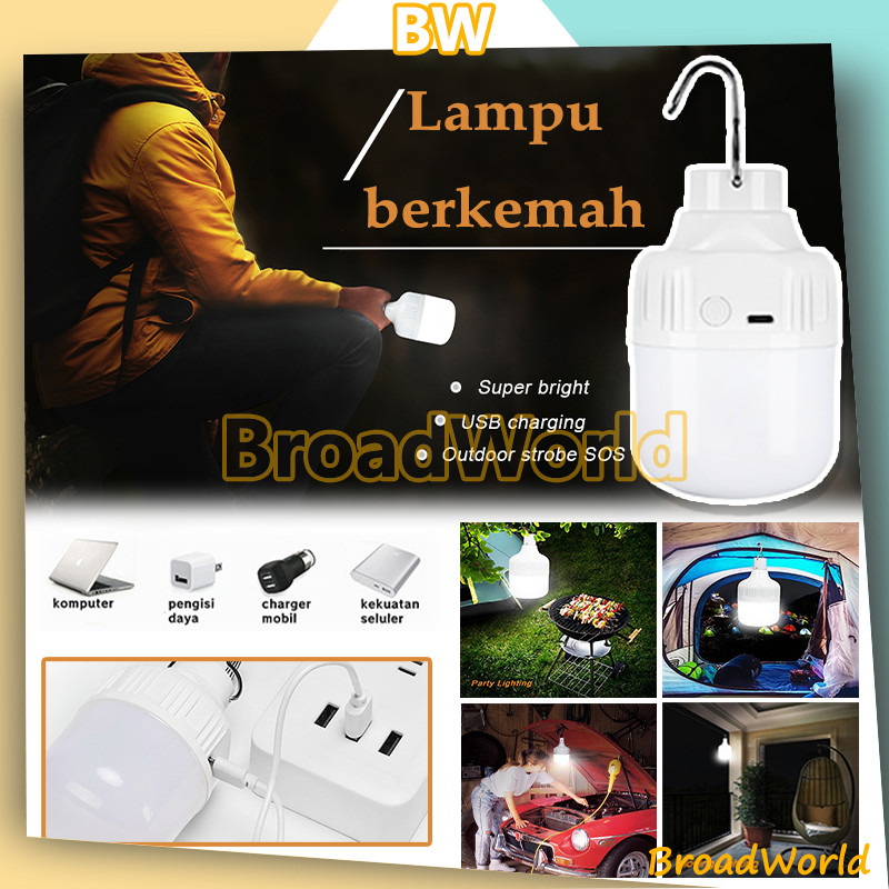 Bohlam Lampu Emergency  / Bohlam Sentuh Nyala/USB Lampu LED Emergency Tetap Nyala Lama Walau Listrik