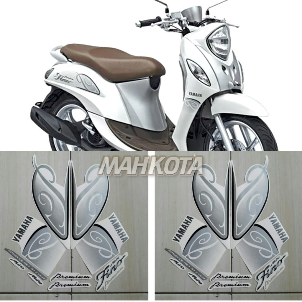 Striping Stiker Polet Sepeda Motor List yamaha fino 125 2018 premium putih list standar berkualitas 