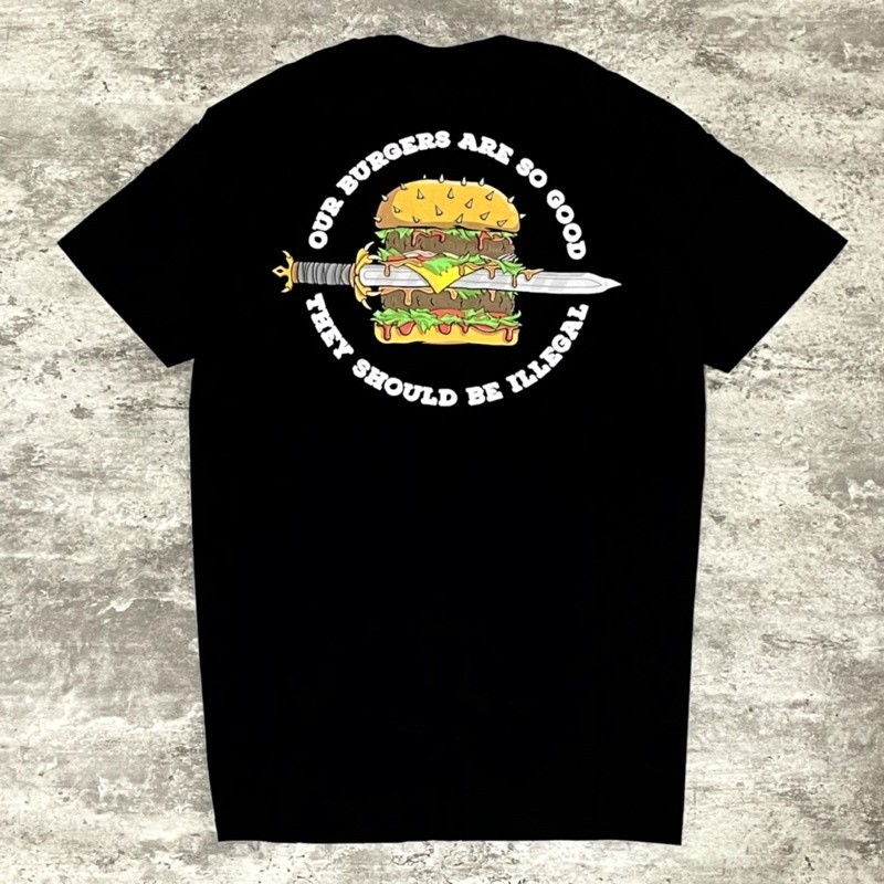 【HOT】 Lawless BurgerBar - Illegal Tshirt - Black