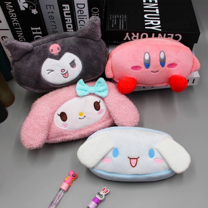 

✨NEW✨ -TEMPAT PENSIL BONEKA MELODY CINNAMOROLL KUROMI KIRBY ATK PEREMPUAN - Cinnamoroll
