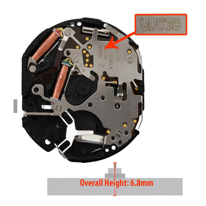 [TERMURAH] Mesin Jam Tangan VD53B VD53C VD 53 Chrono Original