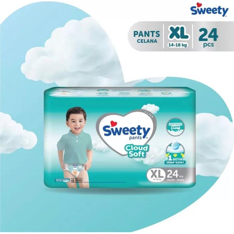 Sweety Silver Pants XL24 Jumbo Popok Pampers Celana Perekat Bayi Murah