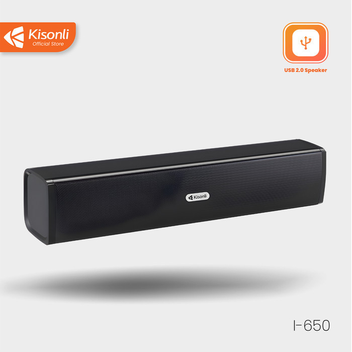 TERLARIS KISONLI Speaker Laptop/Komputer I-650 USB Plug AUX Portable