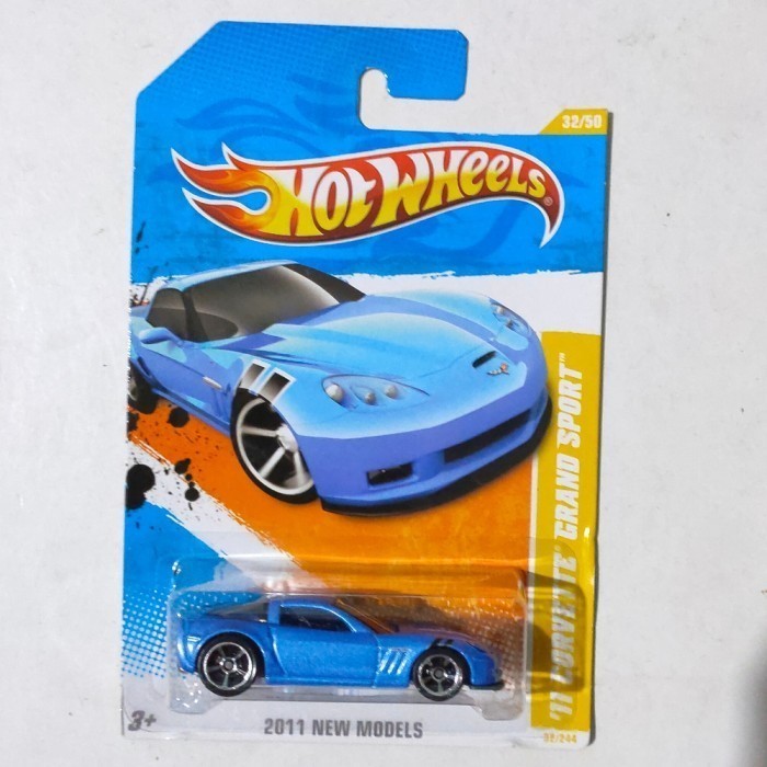 Hotwheels 11 Corvette Grand Sport biru 2011 HW Premiere