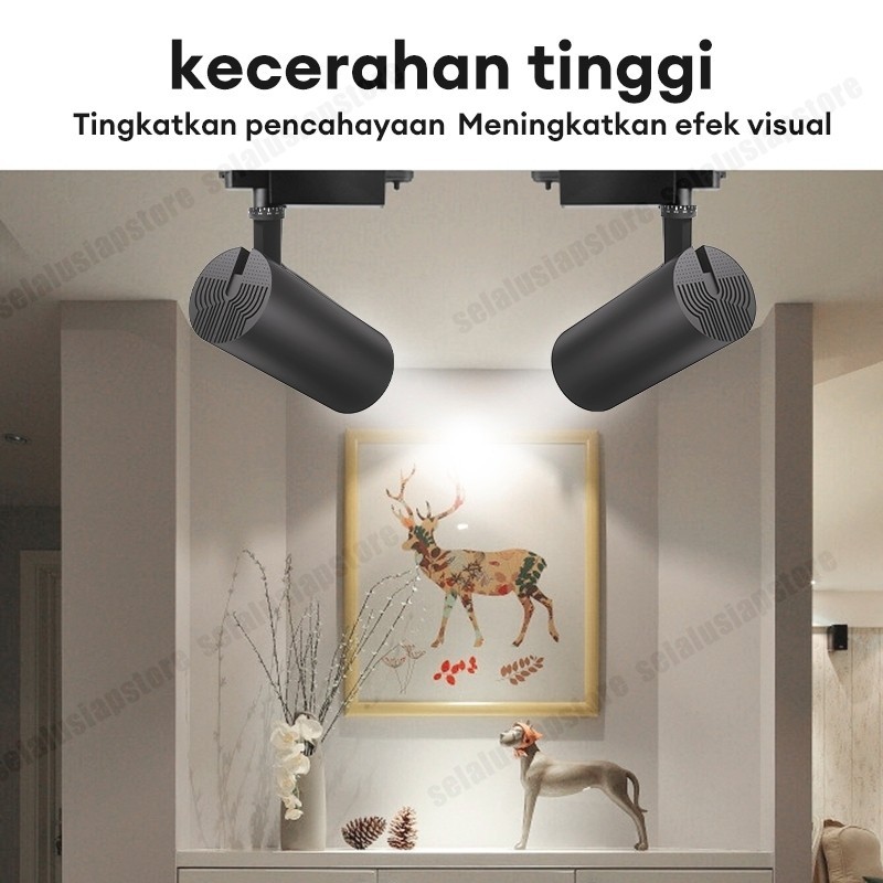 ID (LAMPU + TREK 1M) DUNIA LAMPU LAMPU SOROT TRACK LIGHT LAMPU RELL TRACK LED SOROT LAMPU SOROT