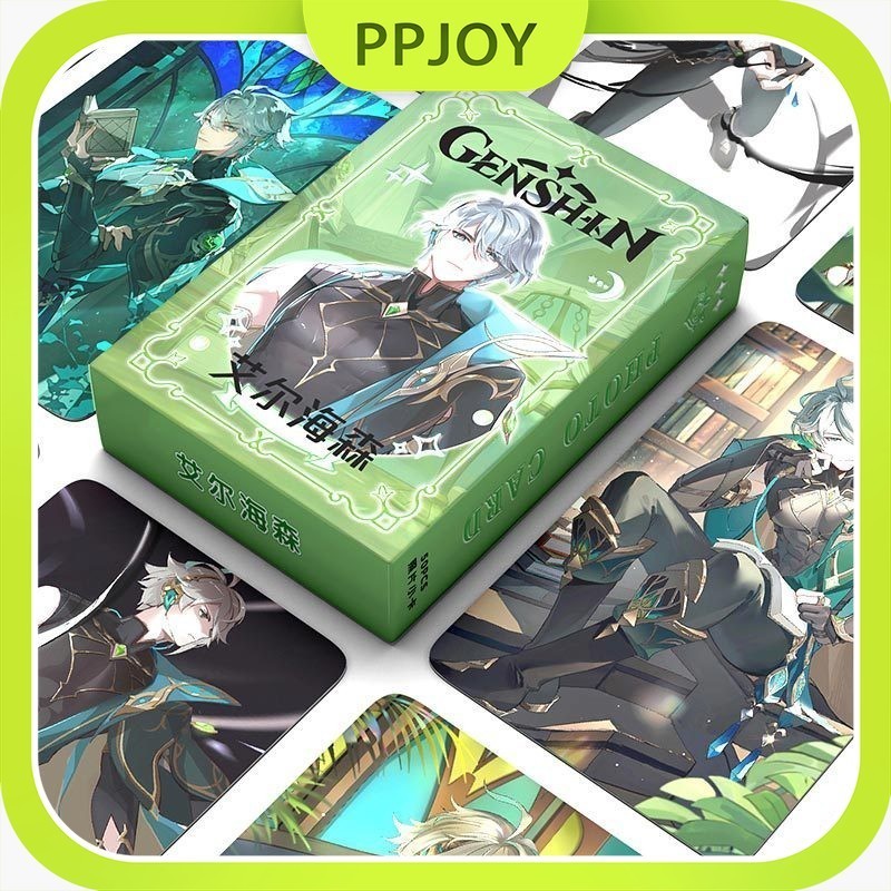 Ready- 50PCS Hologram Pack Photocard Genshin Impact Photocard Lomocard Furina Leosley Neuvillette Hu