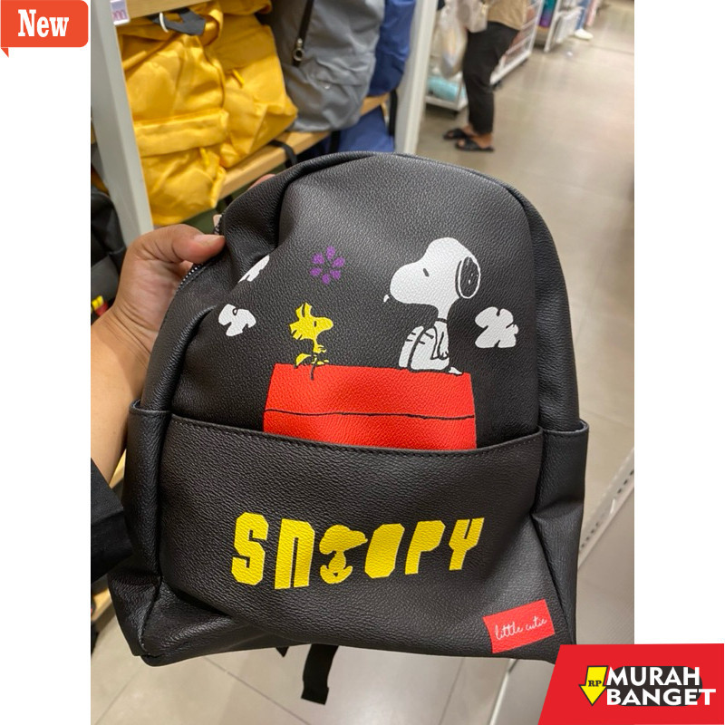 tas ransel wanita shopee Ransel Miniso snoopy (READY STOK) Original