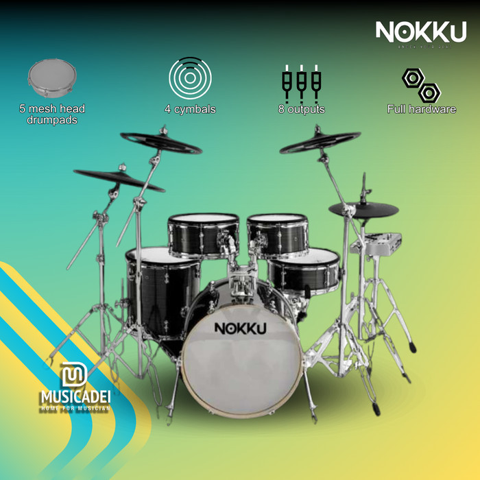 Drum Elektrik NOKKU XD-2000 BK XD 2000 BK XD2000 BK XD2000BK